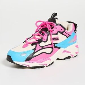 Fila Women's Ray Tracer Apex Sneakers Pink/Blue Sz 4